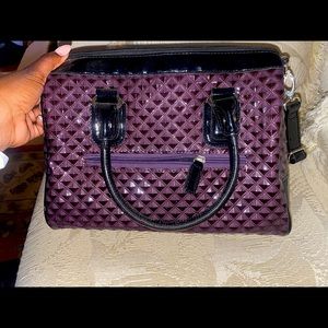 Purple Vintage Patent Leather Handbag